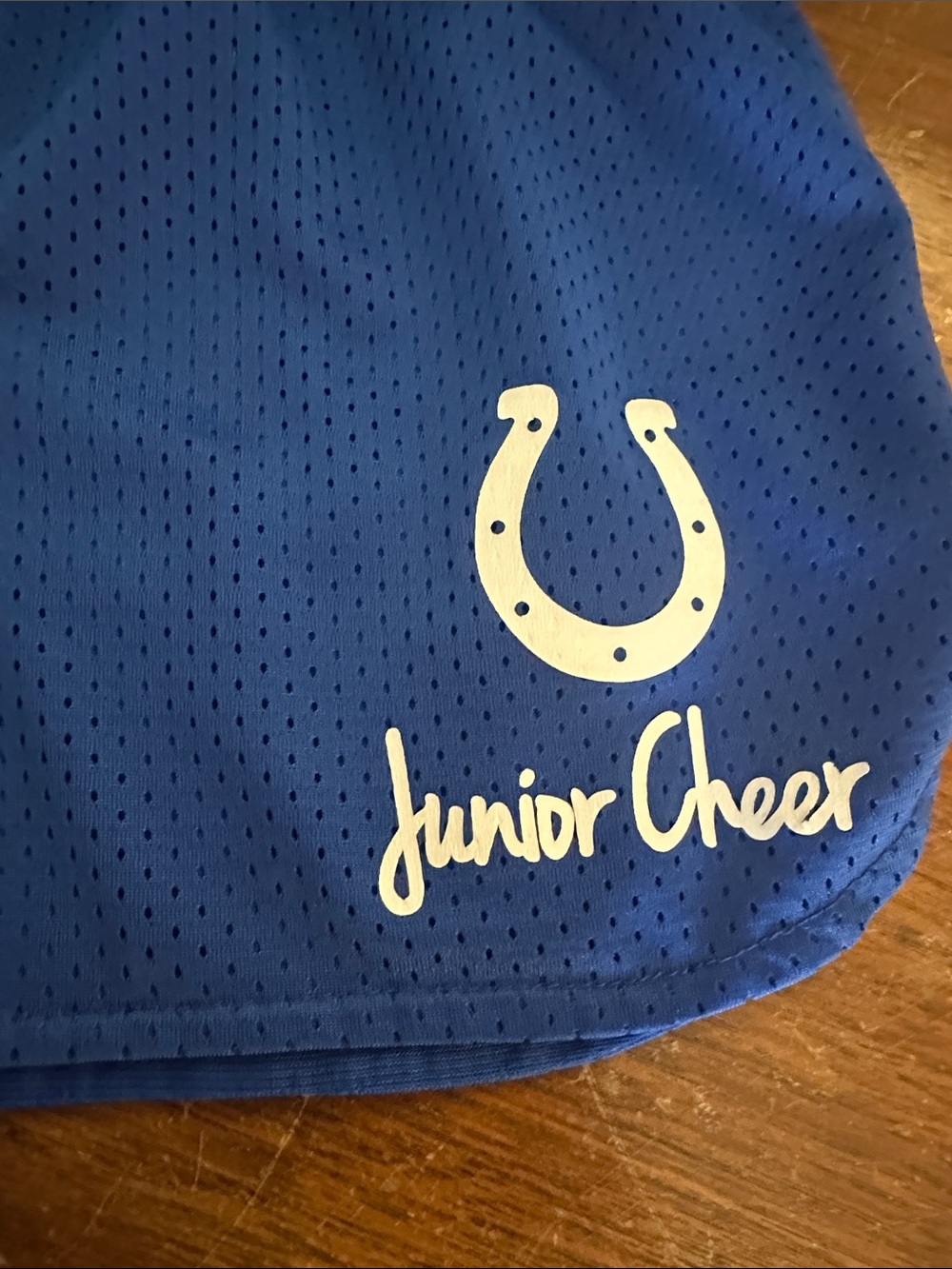 Indianapolis Colts Junior Cheer's Kids Blue Athletic Mesh Shorts - Picture 2 of 4